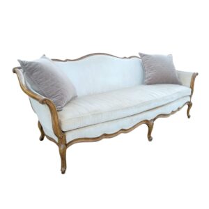 French Provincial Velvet Sofa